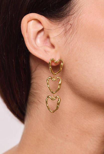 Stainless steel earrings 124AQ352
