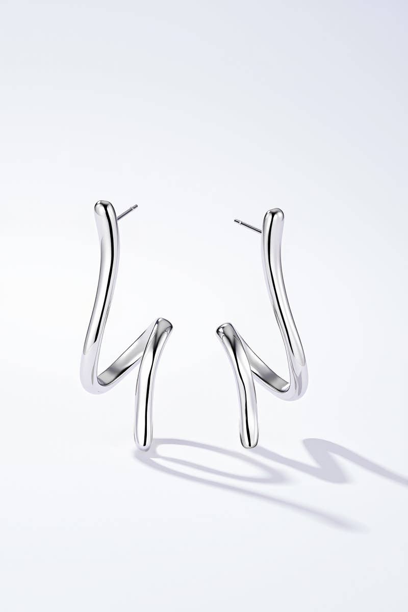 Stainless steel earrings 124AQ564