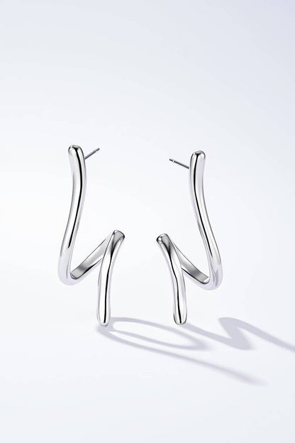 Stainless steel earrings 124AQ564