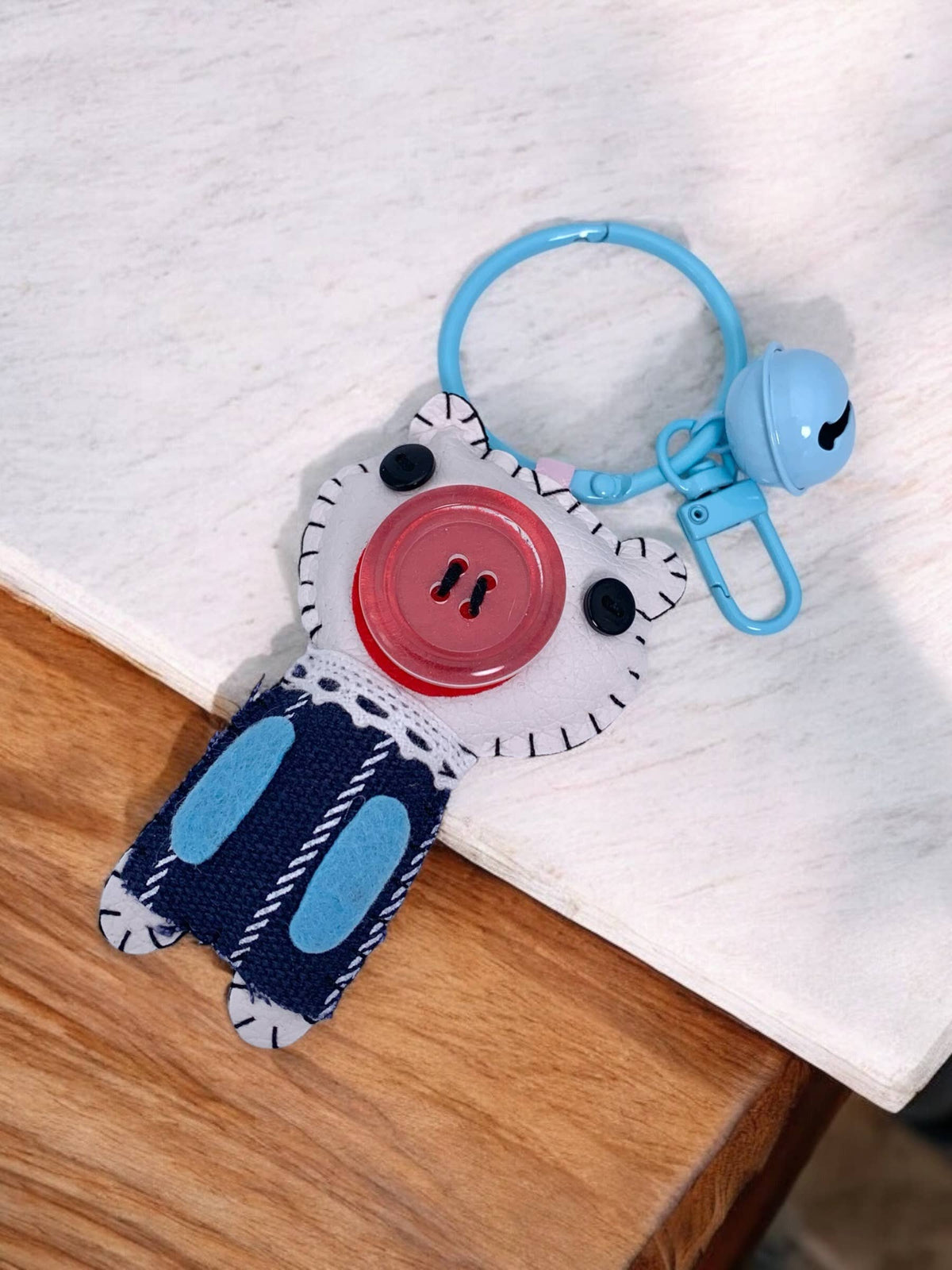 Porte-clé peluche avec clochette JSG23