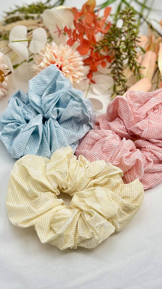 Chouchou en tissu rayé 15cm FQ59K