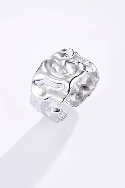 Bague texturée en acier inoxydable 424RX22