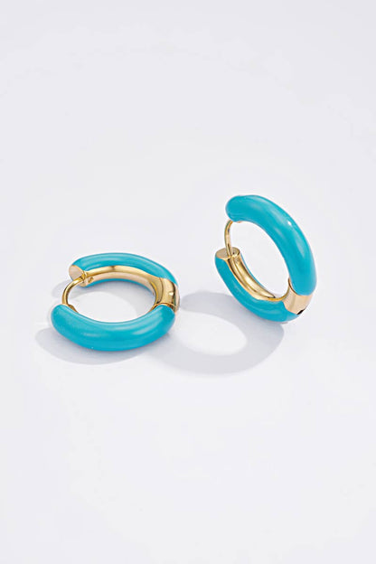 Boucles d'oreilles mini créoles en acier inoxydable 124AQ151