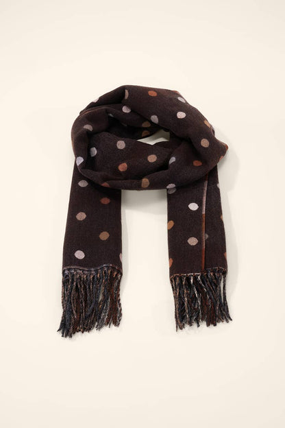 Écharpe en laine à pois multicolores FL617DF