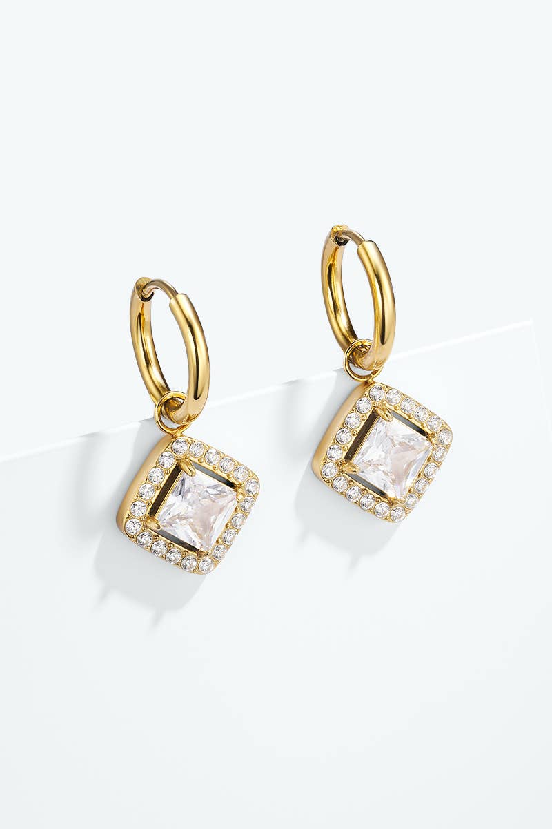 Stainless steel earrings 124RX340