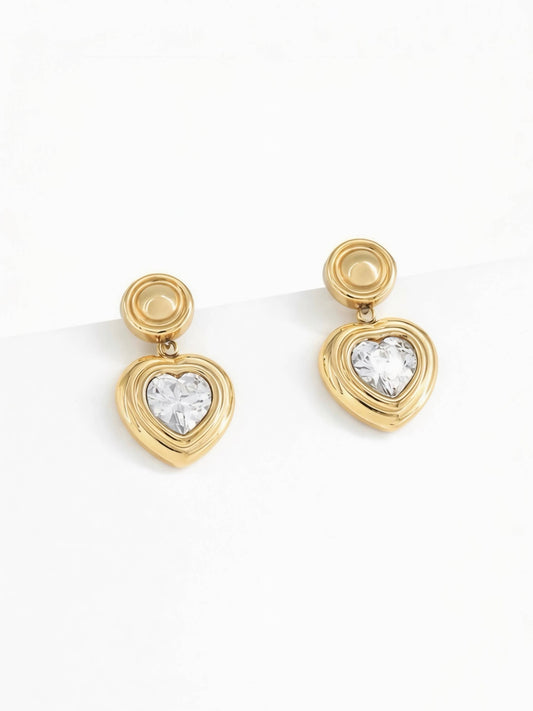 Boucles d'oreilles en acier inoxydable 124AQ298