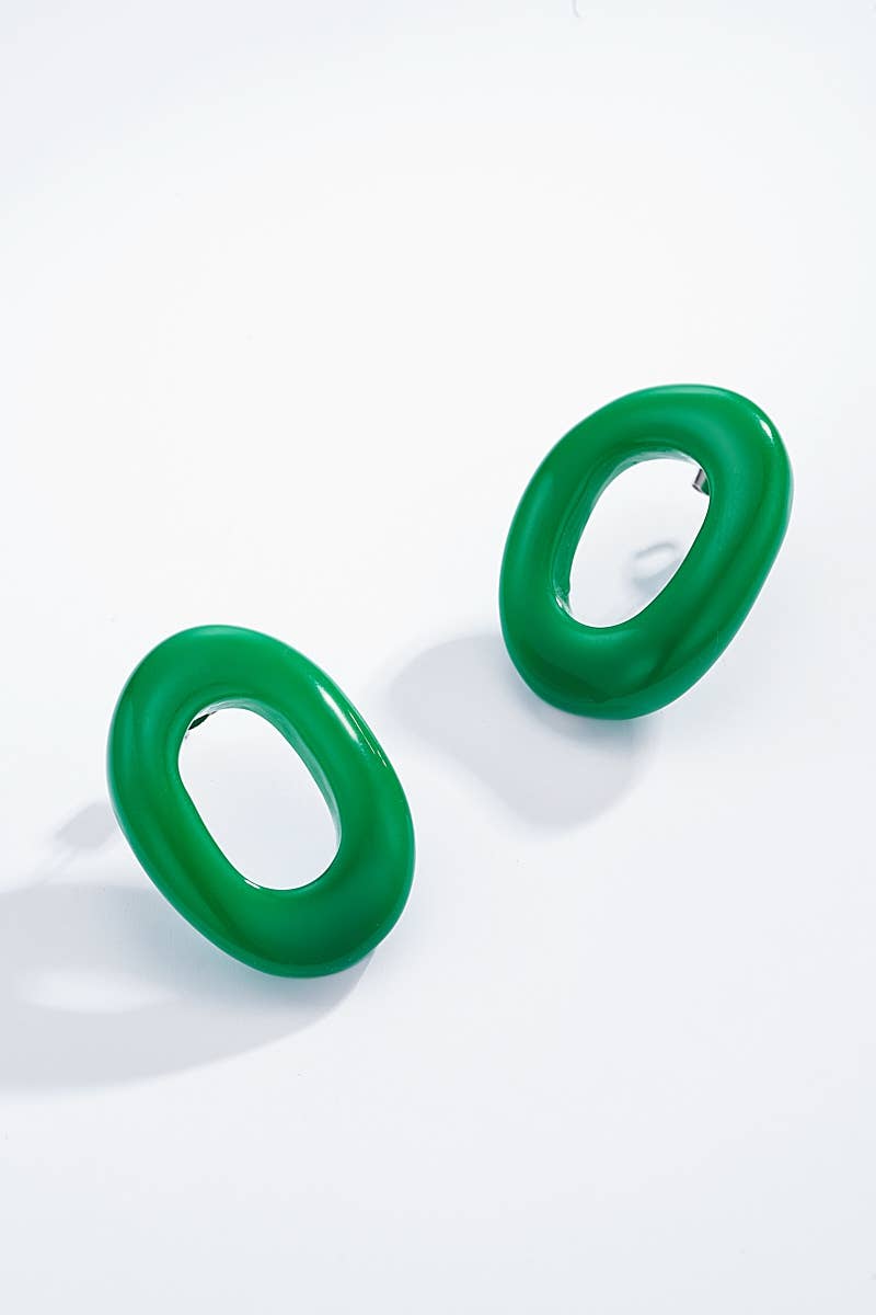 Boucles d'oreilles en acier inoxydable 124CP11