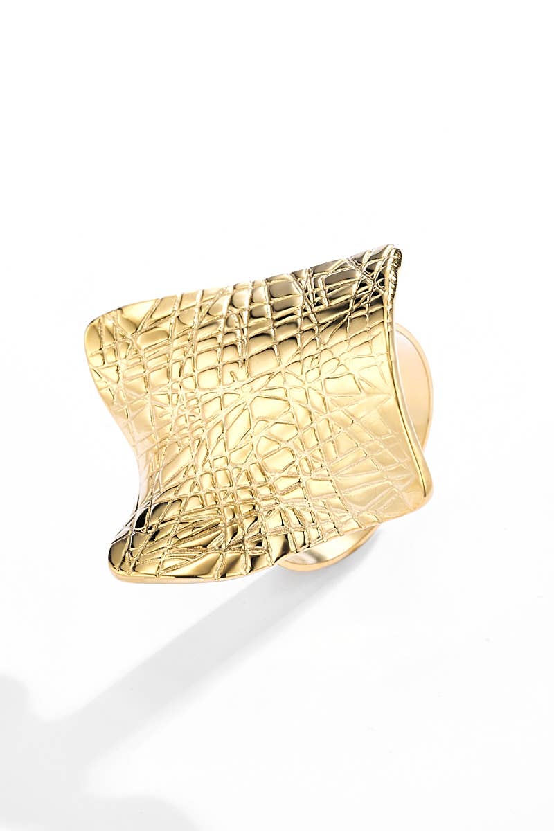 Bague texturé en acier inoxydable 424YC84