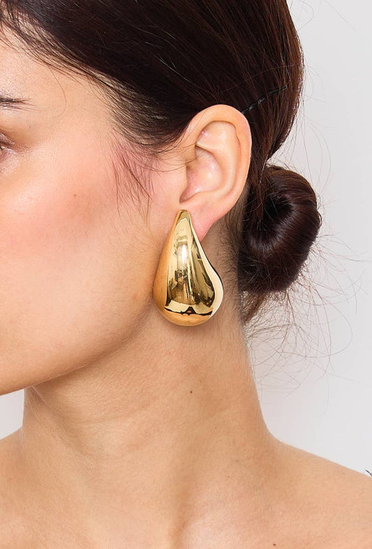 Boucles d'oreilles gouttes XL en acier inoxydable 124YC10