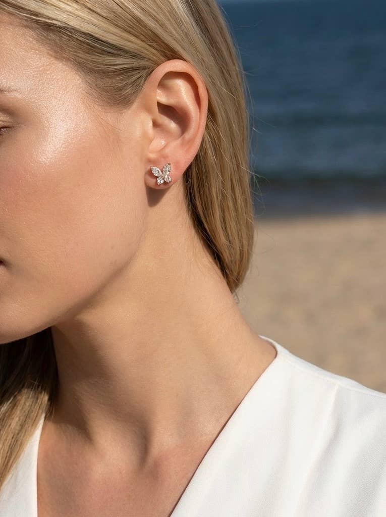 Stainless steel earrings 124AQ570