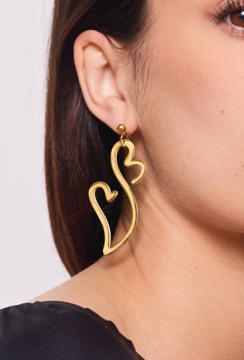 Boucles d'oreilles en acier inoxydable 124RX100