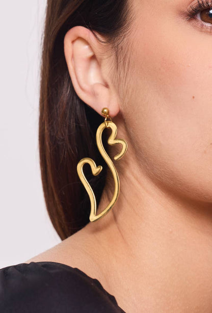 Boucles d'oreilles en acier inoxydable 124RX100