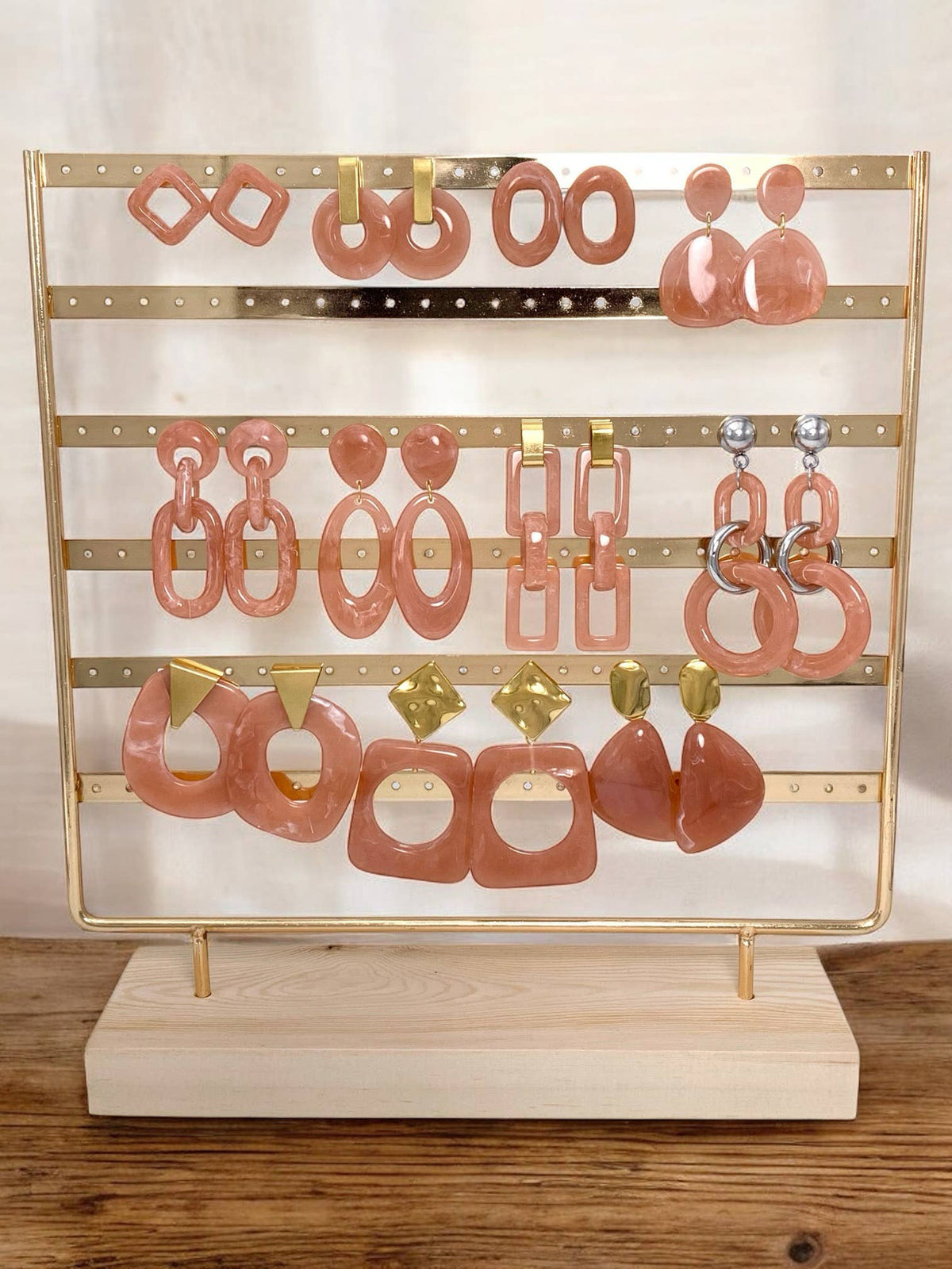 Set de boucles d'oreilles en acier inoxydable SET82