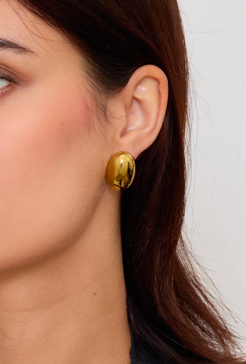 Boucles d'oreilles puces en acier inoxydable 124AQ91