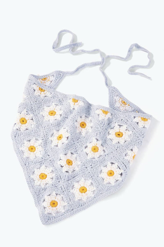 Crochet flower bandana ST329HS