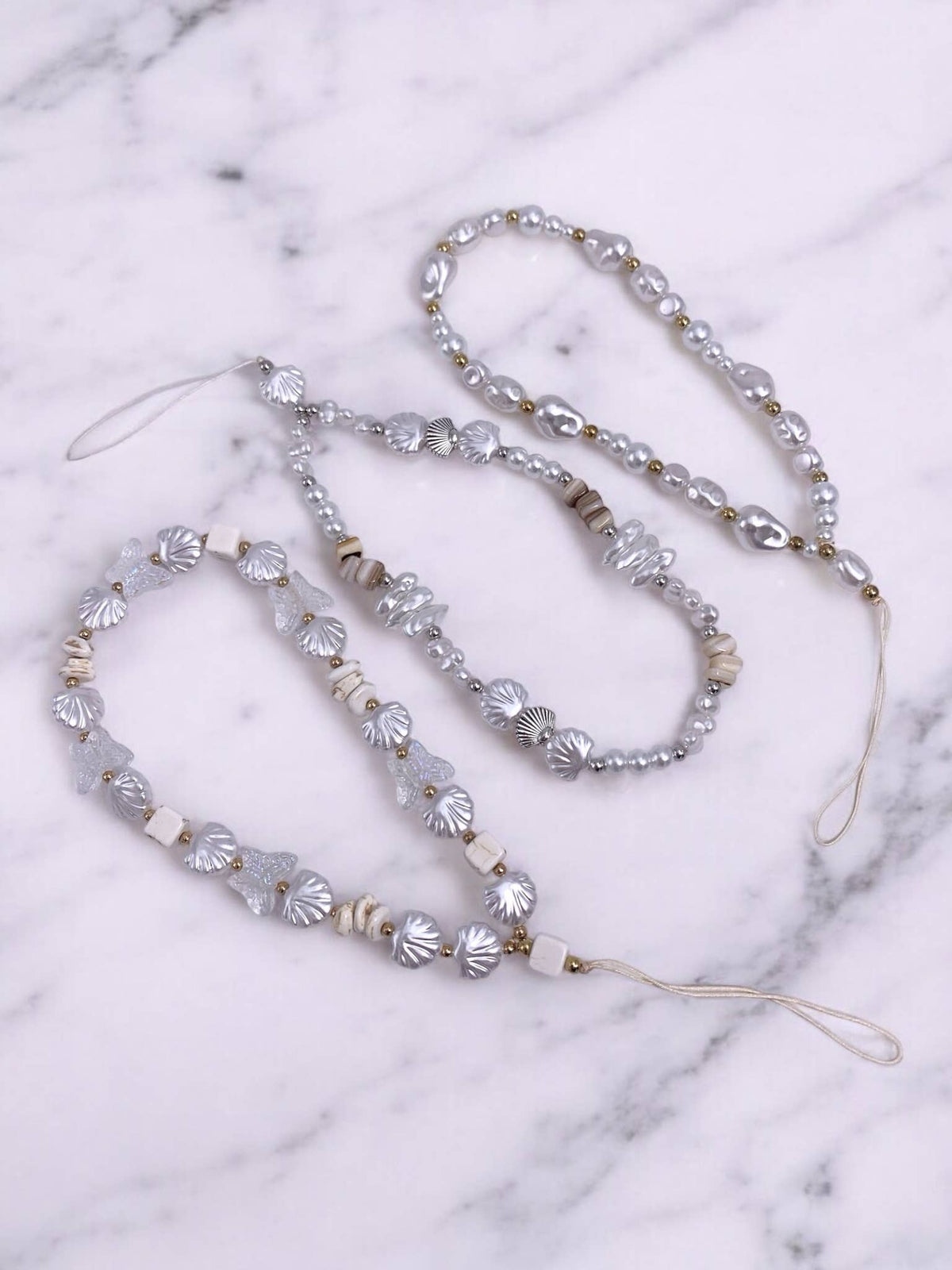 KY14 beaded short phone strap