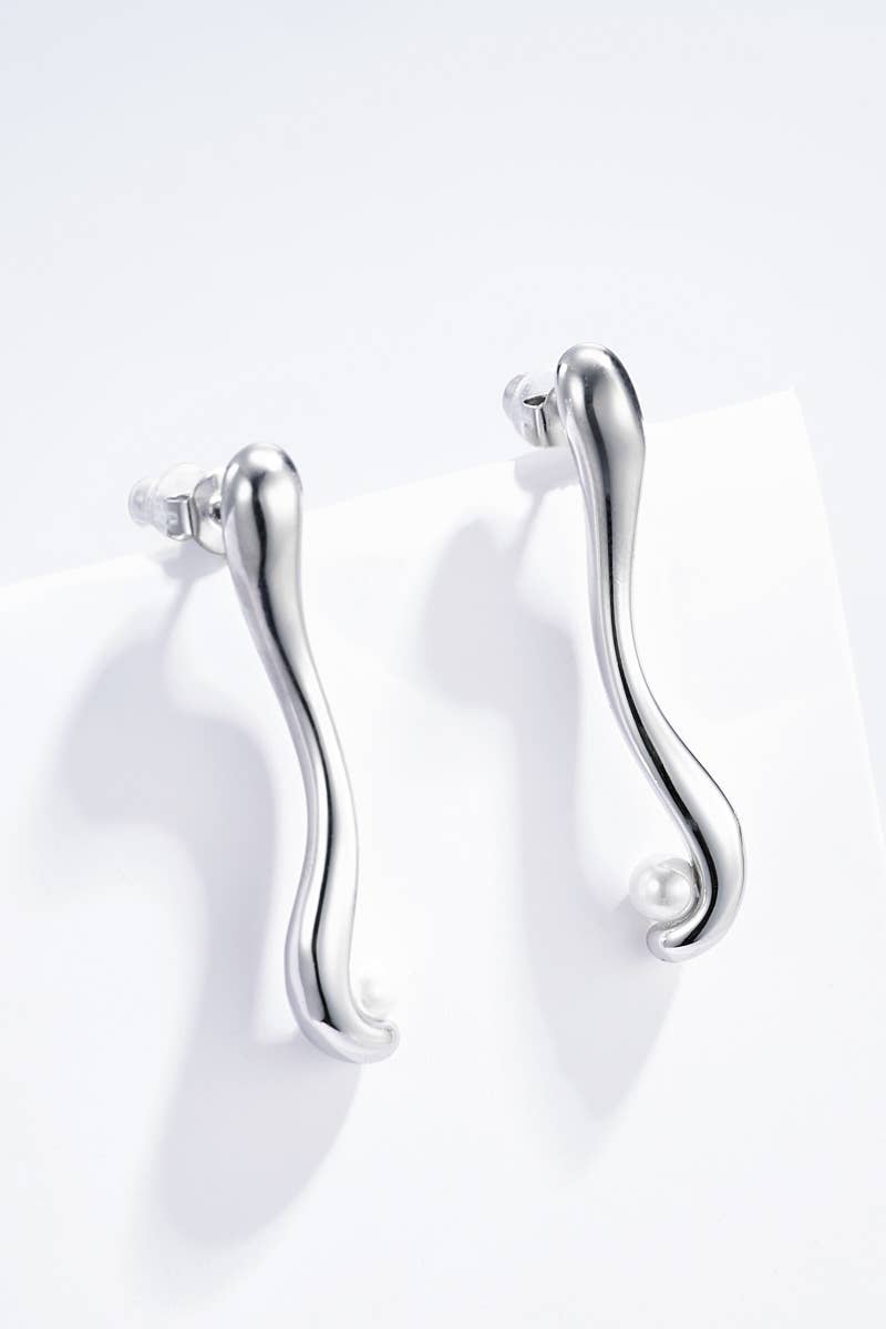 Boucles d'oreilles en acier inoxydable 124AQ343