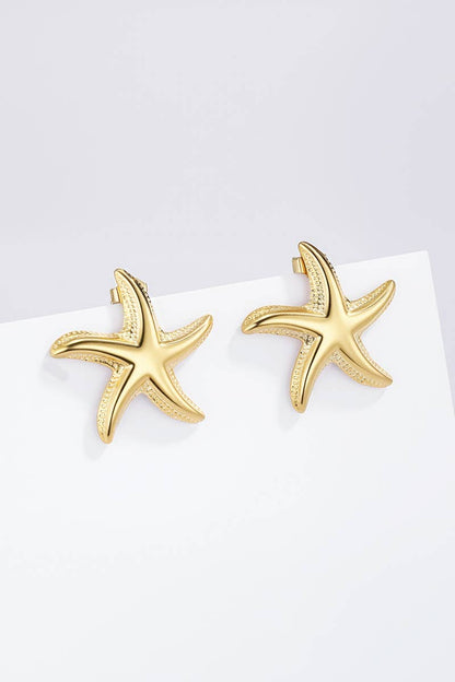 Stainless steel earrings 124AQ414
