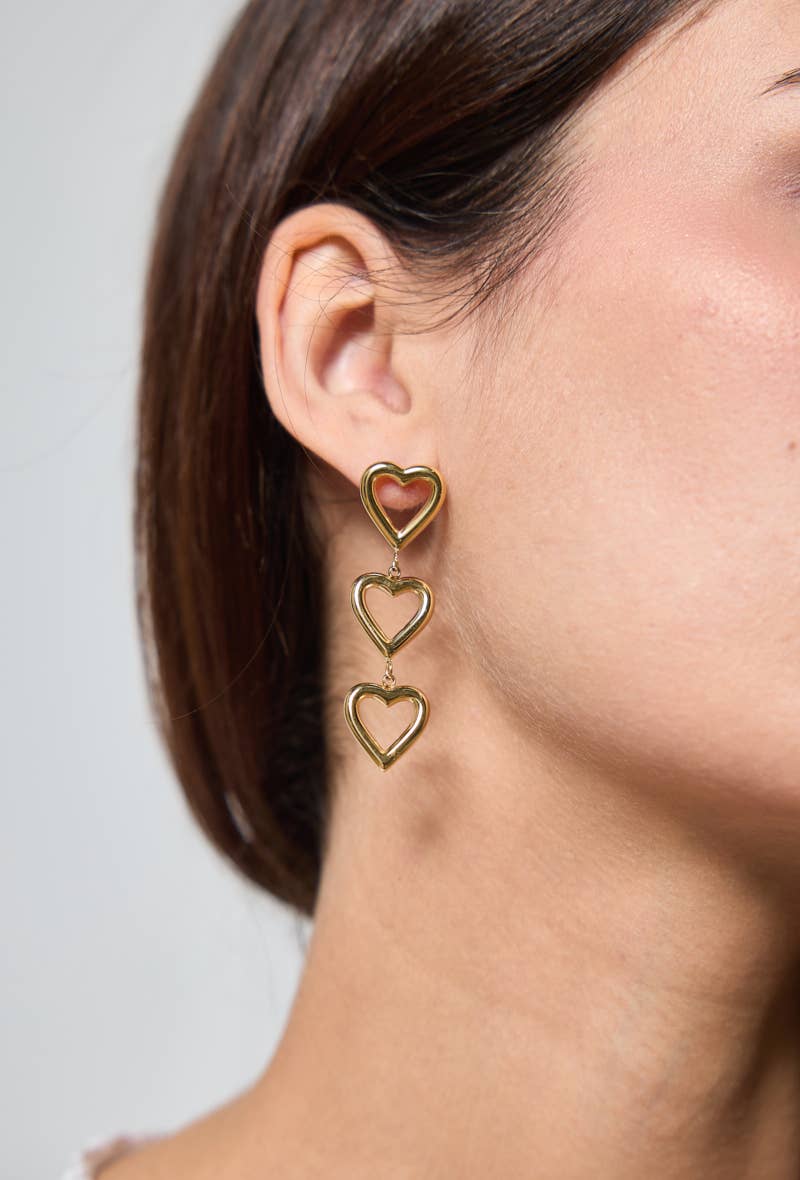 Boucles d'oreilles en acier inoxydable 124AQ303