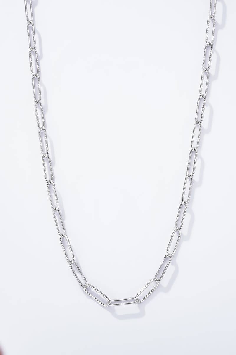 Stainless steel charm necklace 224CA57