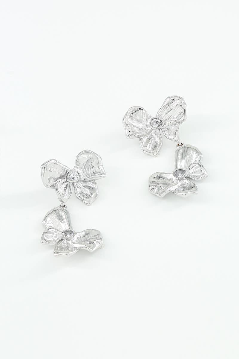 Boucles d'oreilles en acier inoxydable 124AQ233