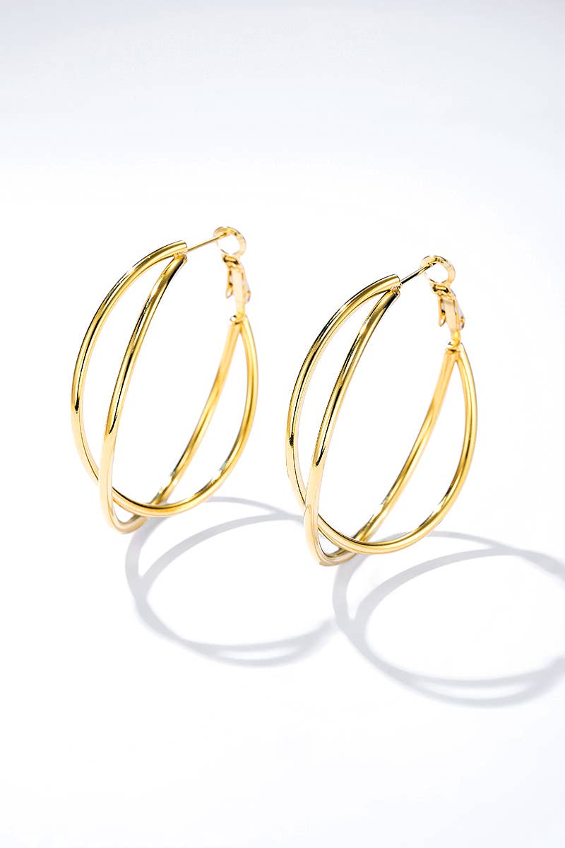 124AQ380 stainless steel earrings