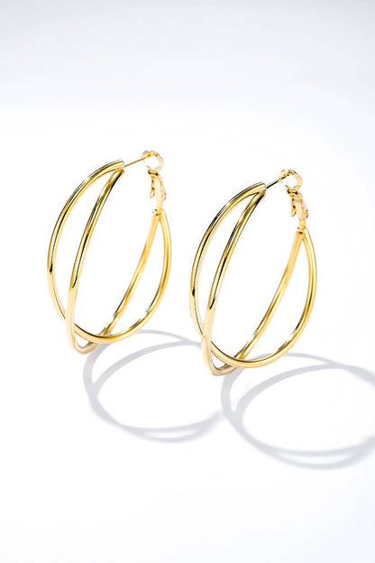 124AQ380 stainless steel earrings