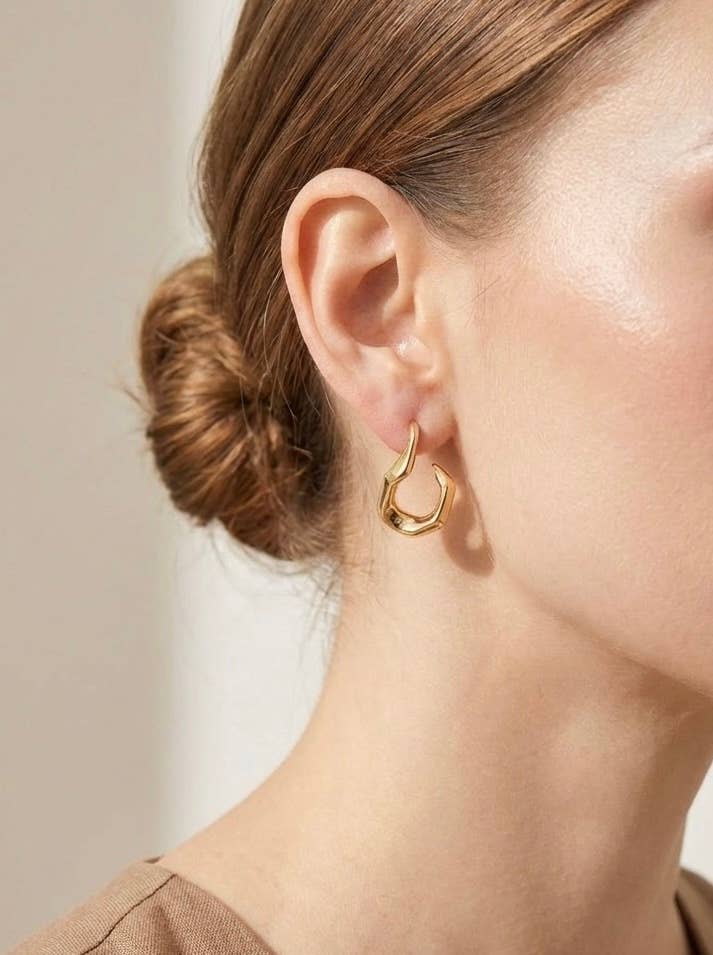 Boucles d'oreilles en acier inoxydable 124RX84
