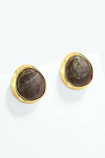 Stainless steel earrings 124AQ706