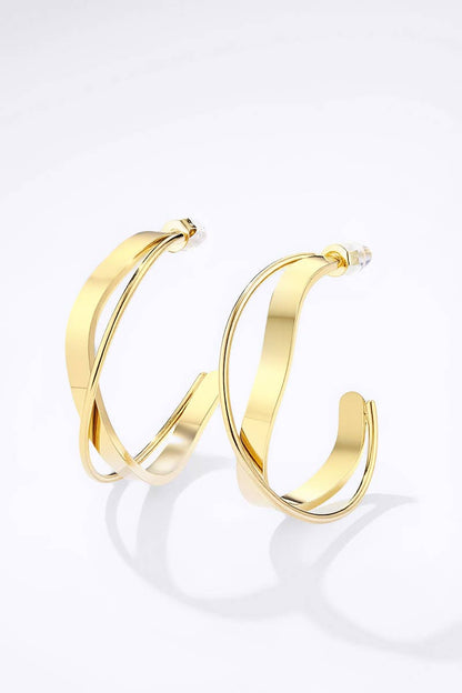 Stainless steel earrings 124AQ401