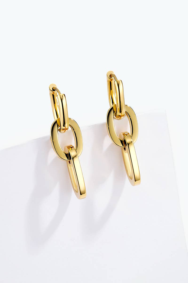 Stainless steel earrings 124AQ575