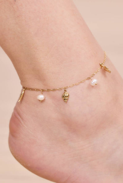 Stainless steel anklet 624AQ10