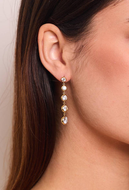 Boucles d'oreille en acier inoxydable 124AQ351