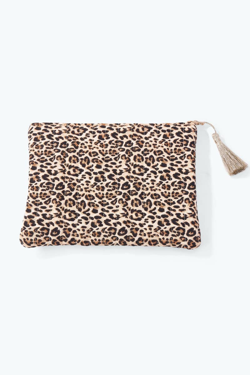 Pochette trousse à motif léopard 21x16 cm CY72