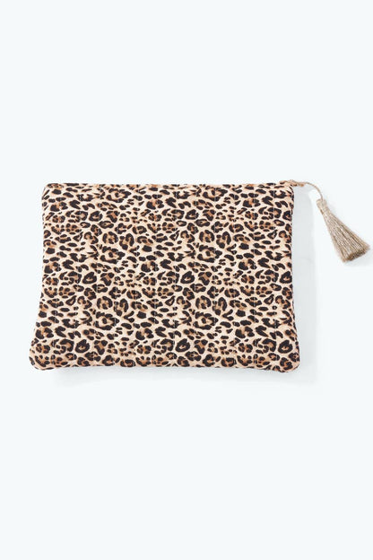 Pochette trousse à motif léopard 21x16 cm CY72