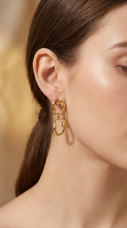 Stainless steel earrings 124RX273