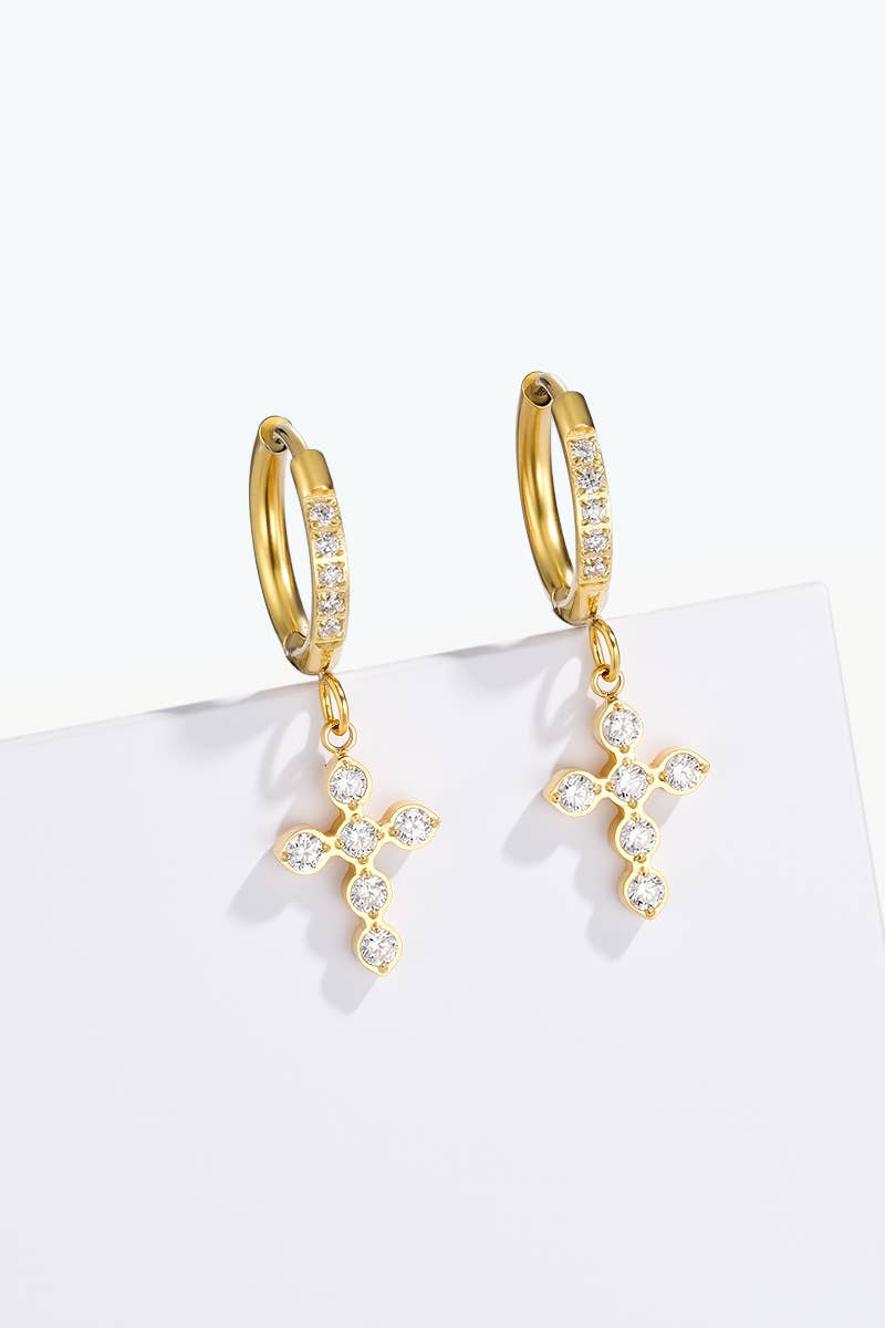 124AQ671 stainless steel earrings