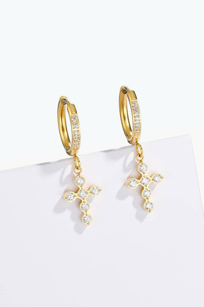 124AQ671 stainless steel earrings