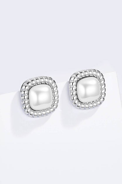 124AQ509 stainless steel earrings