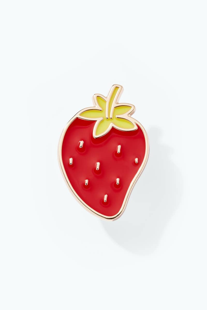Pin's en résine Fraise 3cm BHY103XC