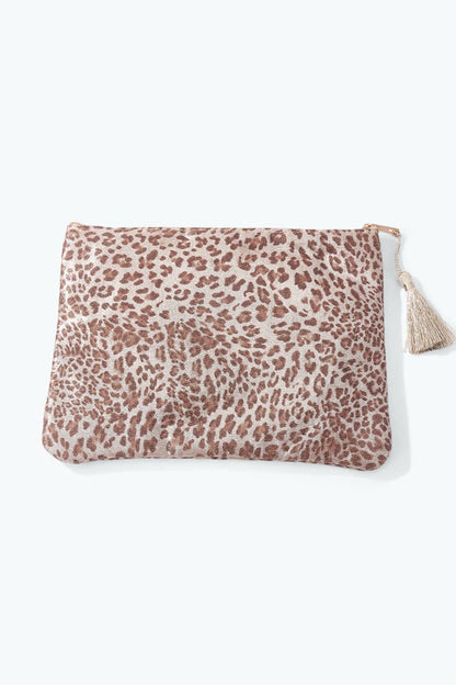 Pochette trousse à motif léopard 21x16 cm CY60