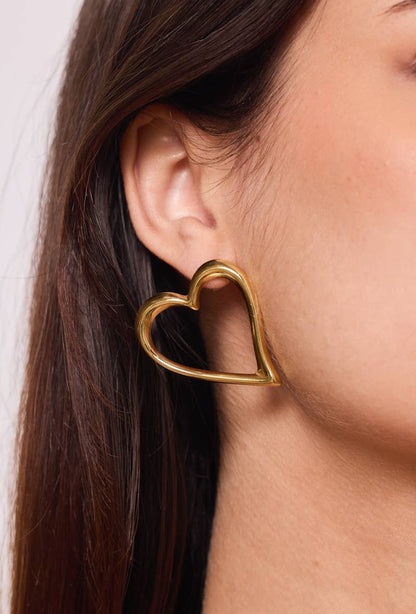 Stainless steel earrings 124AQ404