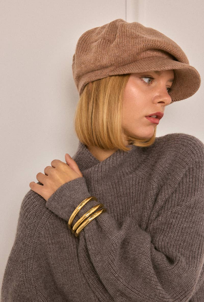 Wool newsboy cap MJ304HK