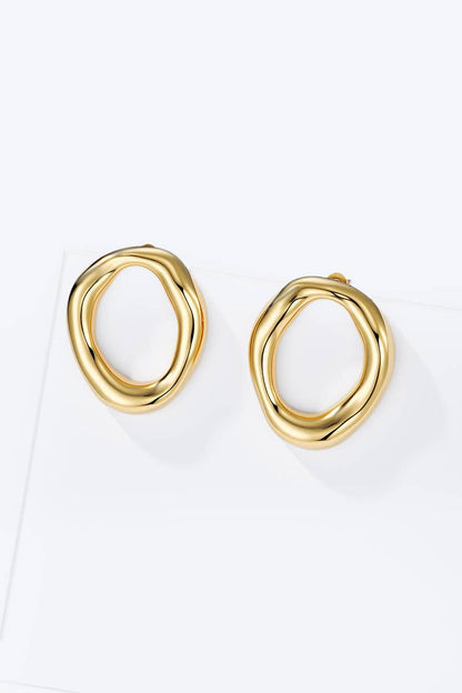 Stainless steel earrings 124AQ587