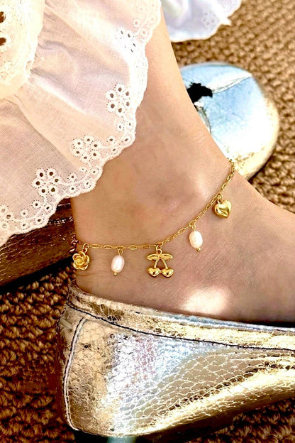 Stainless steel anklet 624AQ13