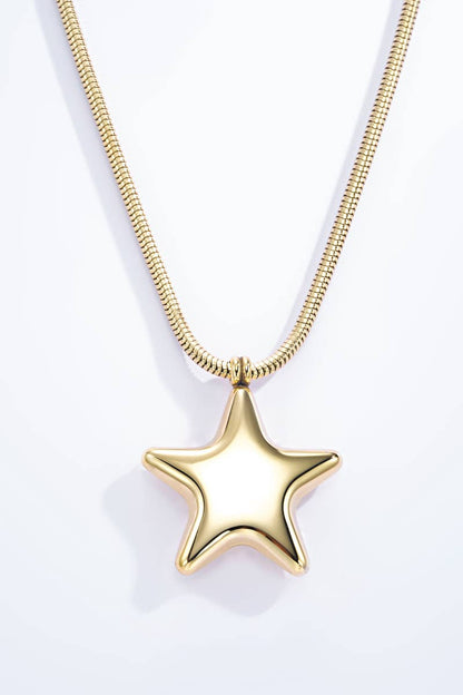 Collier étoile en acier inoxydable 224AQ39