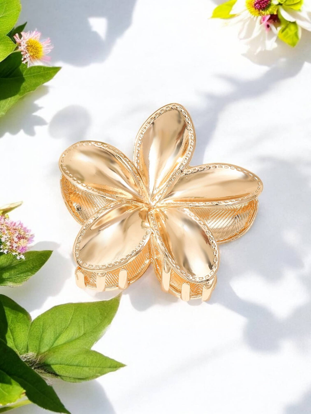 ZE20K Flower Metal Hair Clip