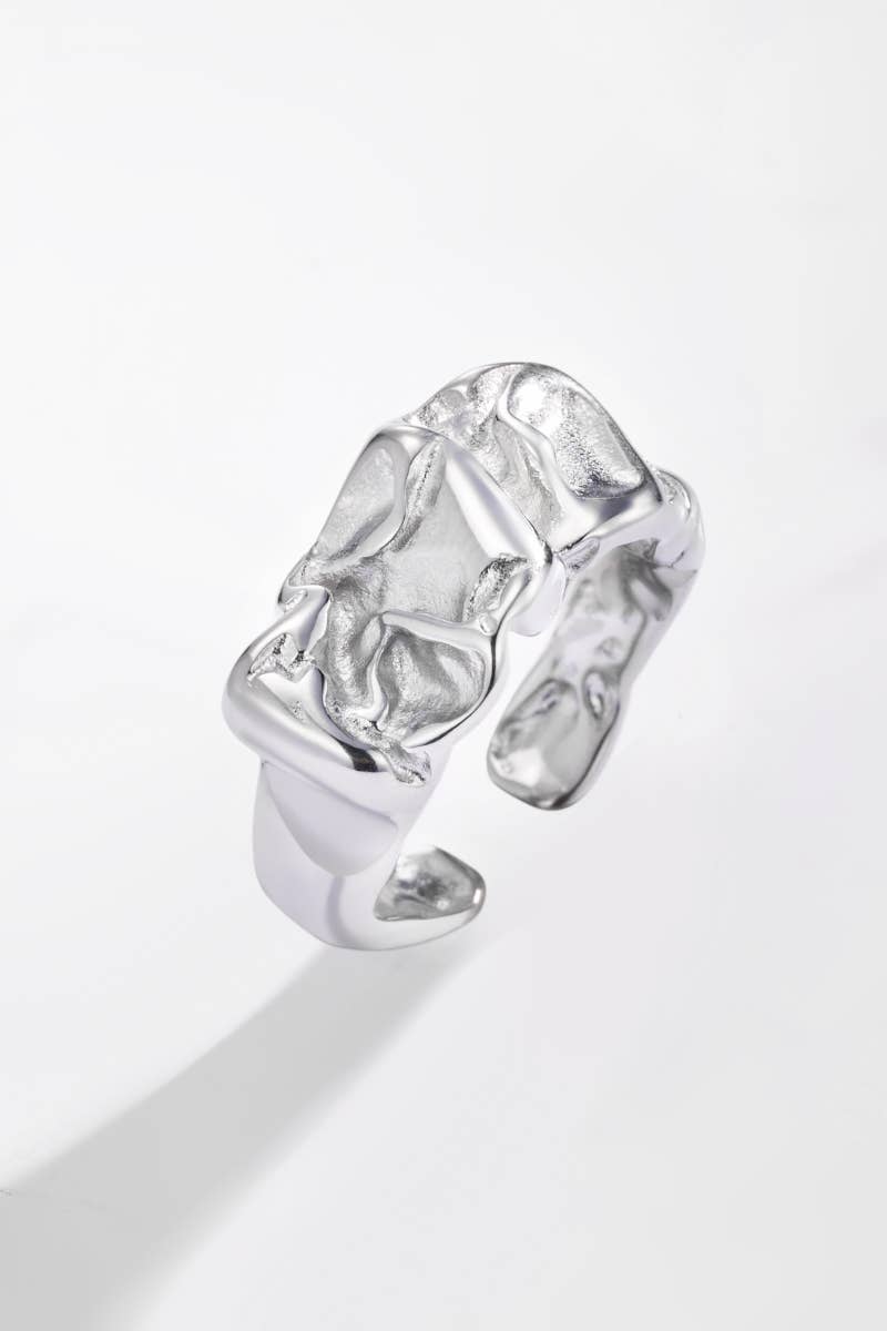 Bague texturé en acier inoxydable 424YC18