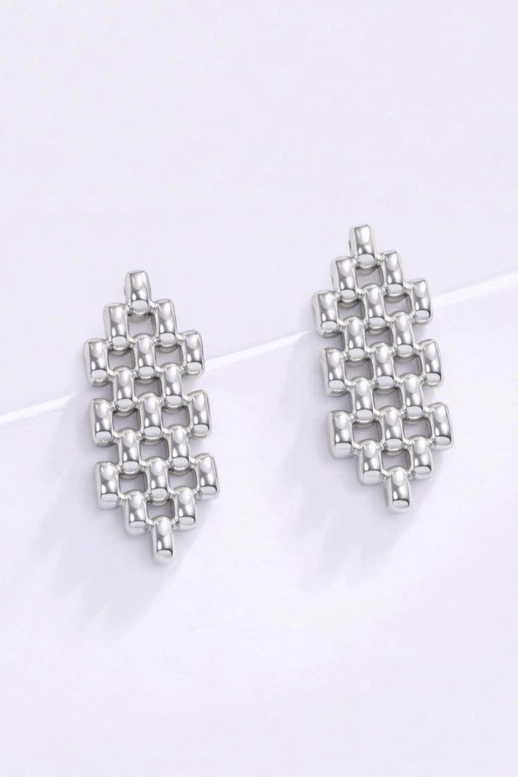 Boucles d'oreilles pendantes en acier inoxydable 124AQ181