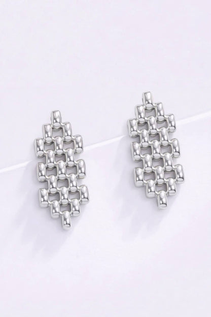 Boucles d'oreilles pendantes en acier inoxydable 124AQ181